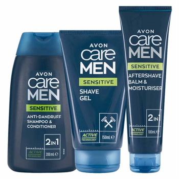 AVON care MEN SENSETIVE  (3-tlg) Pflege-Set für Männer